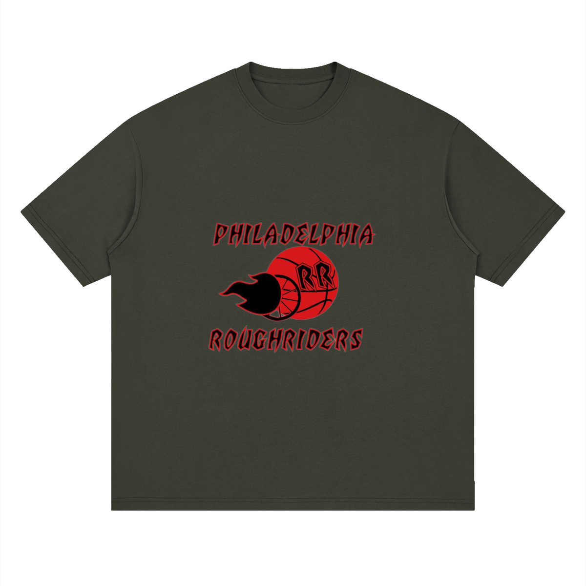 Philly RoughRiders Streetwear Loose Drop Shoulder T-Shirt