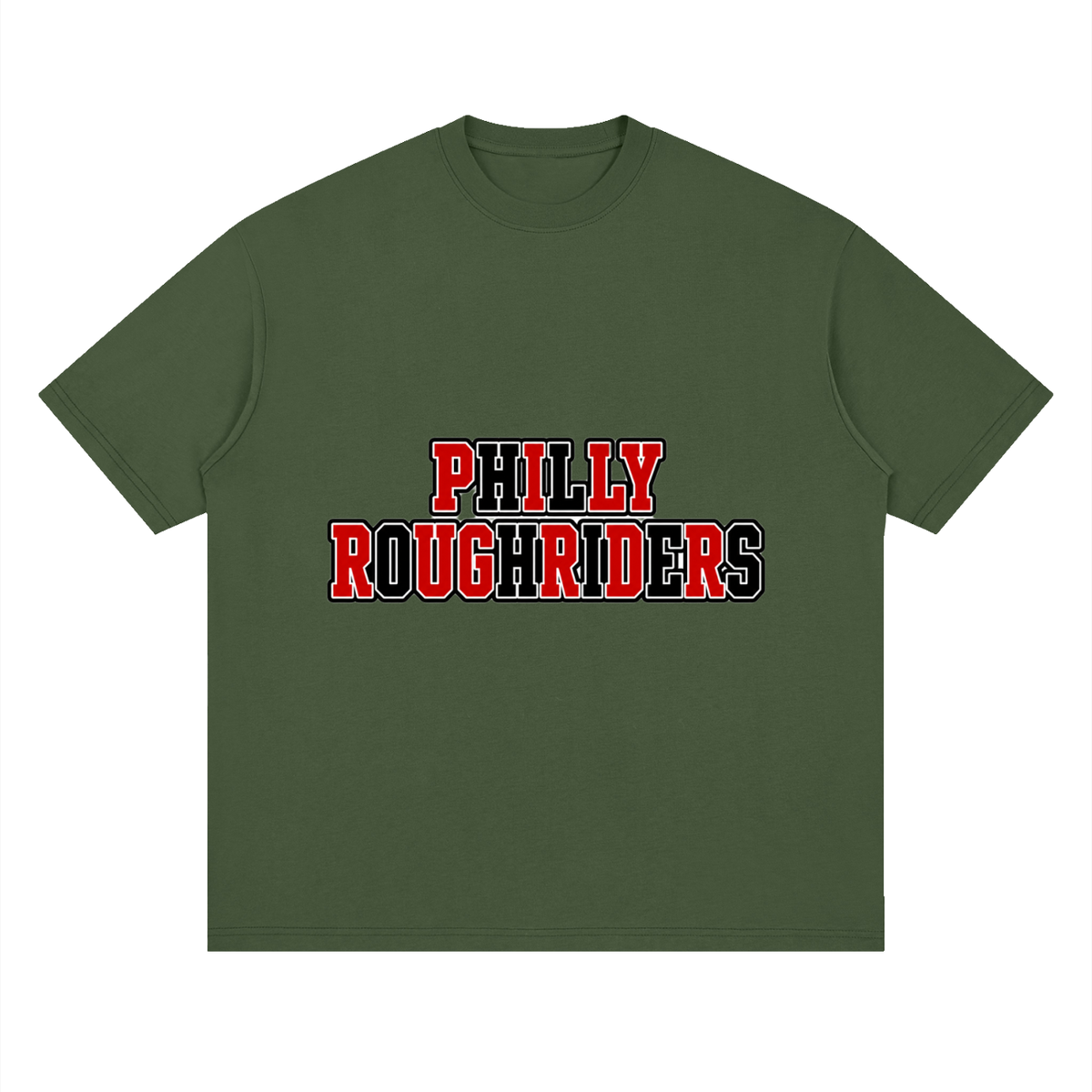 Philly Roughriders Streetwear Loose Drop Shoulder T-Shirt