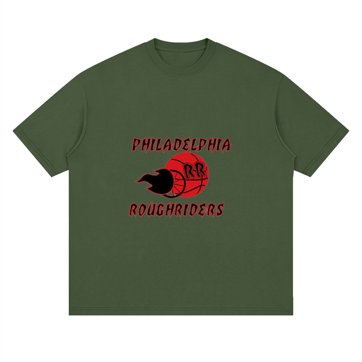 Philly RoughRiders Streetwear Loose Drop Shoulder T-Shirt
